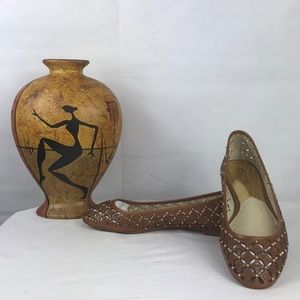 Michael Kors Women’s ventilated Leather Flats